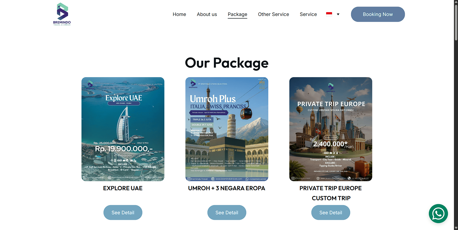 Website Travel & Umrah