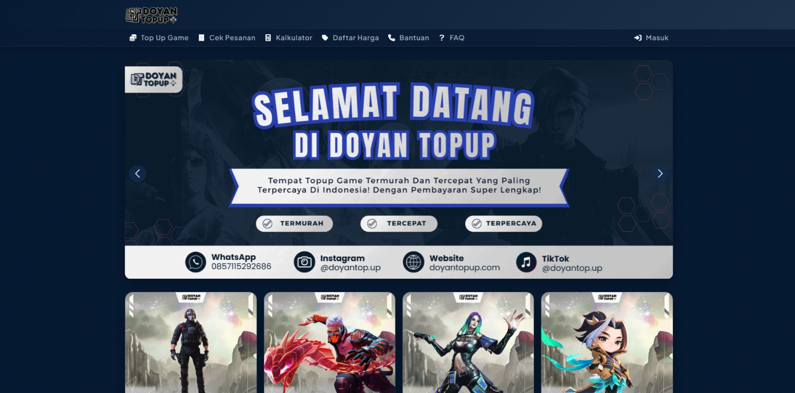 E-Commerce Top Up Gaming